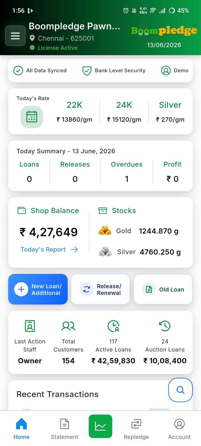 Boompledge Mobile App Mockup
